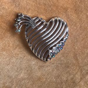 Beautiful heart brooch